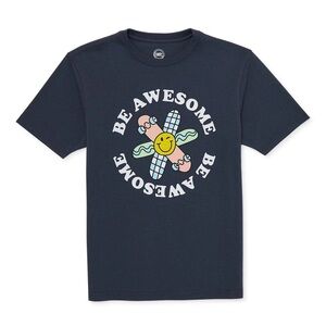 Wonder Nation Be Awesome T-Shirt with Short Sleeves Boy's Size XL